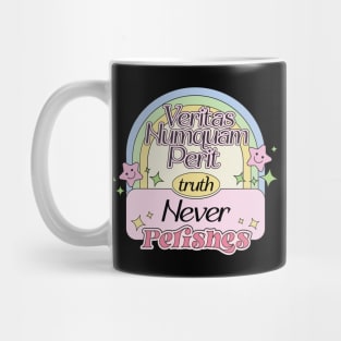 Truth Never Perishes in Latin Phrase Veritas Numquam Perit Mug